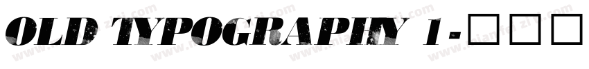 Old Typography 1字体转换